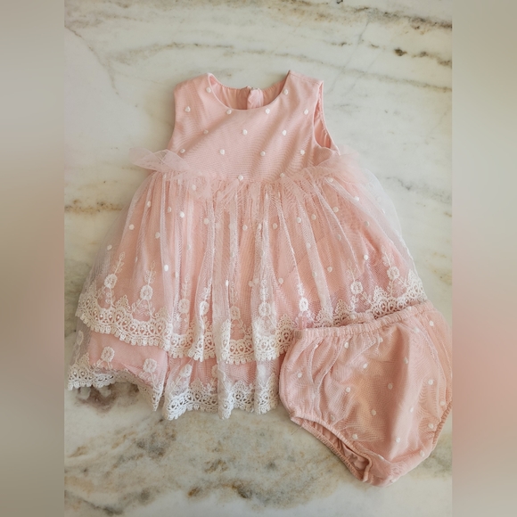 Girls Occassion Dress with matching Bloomers - Picture 1 of 1